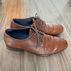 JOHNSTON & MURPHY | BROWN LEATHER OXFORDS